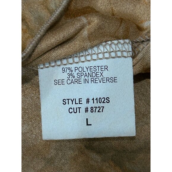 Mesmerize Ruffled Skirt Brown Sz Large Faux Suede Neutral Fall Boho Chic - Picture 7 of 11